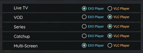live tv player exo or vlc